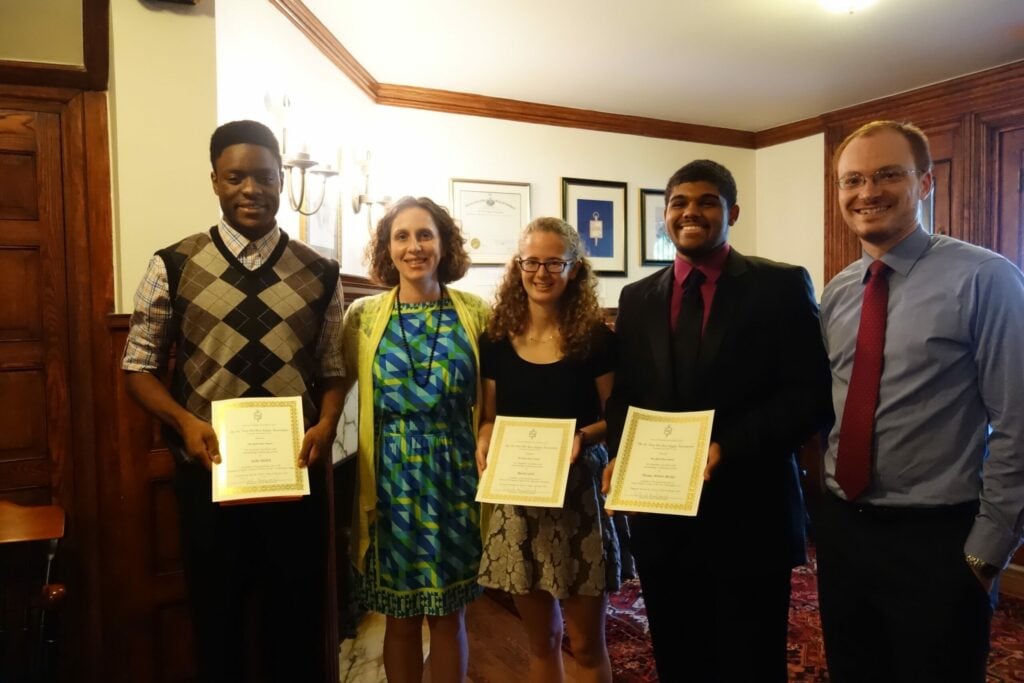 DC Phi Beta Kappa High School Award Winners Program